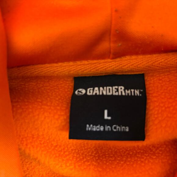 Gander Mtn Hoodie Mens Large Hunter Safety Orange Kanga Pocket Outdoors Hunting - Picture 6 of 11